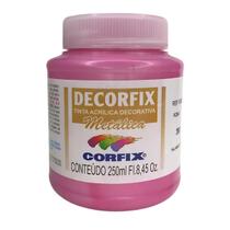 Tinta Acrílica Decorfix Corfix Metálica 250ml - 16300