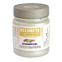 Tinta Acrílica Decorfix Corfix Metálica 250ml - 16300