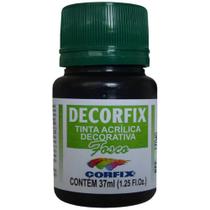 Tinta Acrílica Decorfix Fosca 37ML Preto - Caixa com 06 Unidades Tinta Acrílica Decorfix Fosca 37ML Preto - Caixa com 06 Unidades