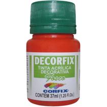 Tinta Acrilica Decorfix Fosca 37ML Vermelho F CX.C/06 Tinta Acrilica Decorfix Fosca 37ML Vermelho F CX.C/06