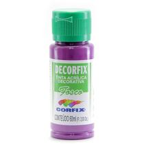 Tinta Acrílica Decorfix Fosca Corfix 60ml Cor Magenta 339