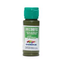 Tinta Acrílica Decorfix Fosca Corfix 60ml Cor Verde Oliva 331