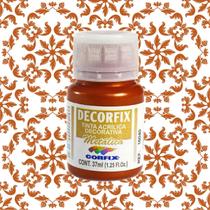 Tinta Acrilica Decorfix Metálica 37ml 394 - Cobre