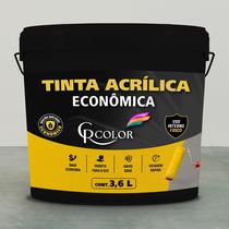 Tinta Acrílica Econômica 3,6L CRCOLOR Sem Cheiro Alto Rendimento