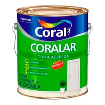 Tinta acrilica economica 3,6l verde limão coralar