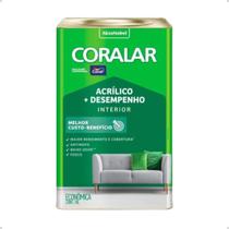 Tinta Acrilica Economica Coralar 18L Branco Fosco