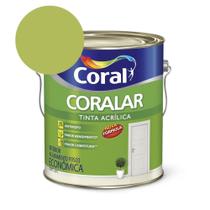 Tinta Acrílica Econômica Coralar Acrílico Fosco Verde Limão 3.6l Coral Tinta Acrílica Econômica Coralar Acrílico Fosco Verde Limão 3.6l Coral