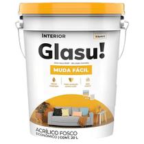 Tinta Acrílica Econômica Glasu Muda Fácil 20 Litros Branco - 50531105 - SUVINIL