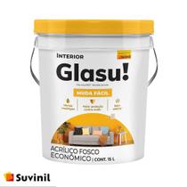 Tinta Acrilica Econômica Glasu Muda Fácil Branco 15L Suvinil