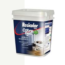 Tinta Acrílica Econômica Interior Antimofo Cobre Bem Fosca 18L Resicolor Tinta Acrílica Econômica Interior Antimofo Cobre Bem Fosca 18L Resicolor