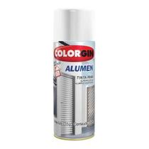 Tinta Acrílica em Spray para Alumínio Spray Alumen Branco 7004 Metálico Brilhante Fosco Colorgin
