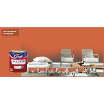 Tinta Acrilica Exterior Coral Rende Muito 800ml 1/4 Gelo Branco Colorida Tinta De Parede Pintura