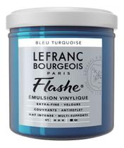 Tinta Acrílica Flashe Importada Lefranc S1 050 Turquoise Blue 125ml