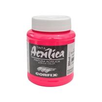 Tinta Acrílica Fluorescente para Tela 250ml 1015 Magenta Corfix Tinta Acrílica Fluorescente para Tela 250ml 1015 Magenta Corfix