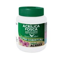 Tinta Acrílica Fosca 250Ml - 519 - Branco - Acrilex