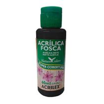 Tinta Acrílica Fosca 60ml Preto 520 Acrilex