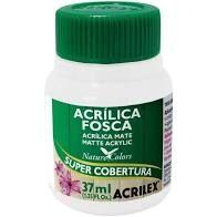 Tinta acrilica fosca Acrilex branco 519 37ml