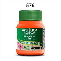 Tinta acrílica fosca Acrilex cenoura 576 37ml
