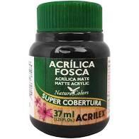Tinta acrílica fosca Acrilex preto 520 37ml