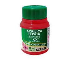 Tinta acrílica fosca Acrilex vermelho escarlate 508 37ml