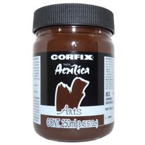 Tinta Acrílica Fosca Arts Sombra Queimada 250ml Corfix