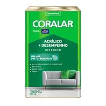 Tinta Acrílica Fosca Coralar Econômica Branco - Coral