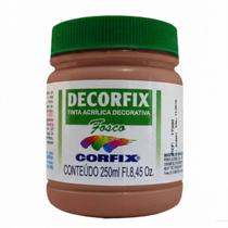 Tinta Acrílica Fosca Corfix 250ml para Arte e Artesanato Cor:Café