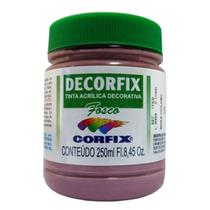 Tinta Acrílica Fosca Corfix 250ml para Arte e Artesanato Cor:Rosa Ciclame