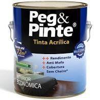 Tinta Acrílica Fosca Econômica 3,6 Litros - PEG & PINTE - EUCATEX