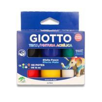 Tinta Acrílica Fosca Giotto 6 Cores Tinta Acrílica Fosca Giotto 6 Cores