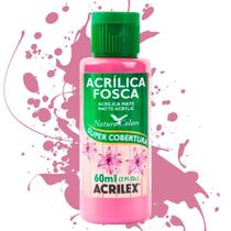 Tinta Acrílica Fosca Nature Colors 60ml - Acrilex 581-rosa Ciclame