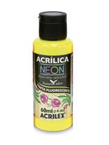 Tinta Acrílica Fosca Neon Fluorescente 60ml Slime Acrilex