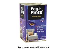 Tinta Acrílica Fosca Peg PInte 18L Branco Neve EUCATEX