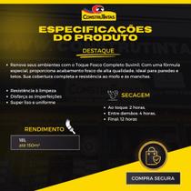 Tinta Acrilica Fosca Premium 18 Litros - Suvinil Toque Fosco Completo - V0263