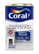 Tinta Acrílica Fosca Renova Gesso & Drywall Branco - Coral