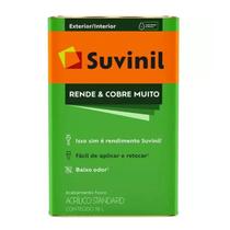 Tinta Acrílica Fosca Standard 18 Litros - RENDE E COBRE MUITO - SUVINIL Tinta Acrílica Fosca Standard 18 Litros - RENDE E COBRE MUITO - SUVINIL