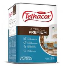 Tinta Acrílica Fosca Telhacor 18l Lavável Antimofo Premium Tinta Acrílica Fosca Telhacor 18l Lavável Antimofo Premium