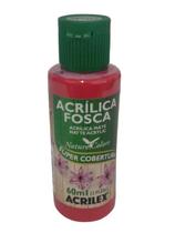 Tinta Acrílica Fosca Vermelho - 555 - Acrilex - 60Ml