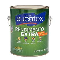 Tinta Acrilica Fosco Branco 900ml Standard - Rendimento Extra - Eucatex Tinta Acrilica Fosco Branco 900ml Standard - Rendimento Extra - Eucatex