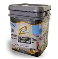 Tinta Acrílica Fosco Branco Standard 18 Litros New Tintas Tinta Acrílica Fosco Branco Standard 18 Litros New Tintas