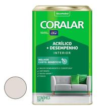 Tinta Acrílica Fosco Coralar Branco Gelo 18l - Coral Tinta Acrílica Fosco Coralar Branco Gelo 18l - Coral