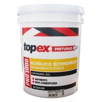 Tinta Acrílica Fosco Pro 1000 Econômico 20L Branco Topex