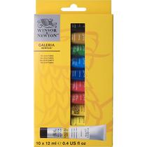 Tinta Acrílica Galeria Winsor & Newton 12ml 10 Cores