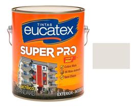 Tinta Acrilica Gelo Semi Brilho Super Pro Eucatex 3,6lt