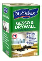 Tinta Acrílica Gesso E Drywall - 18l Branco - Eucatex