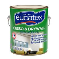 Tinta acrilica gesso e drywall 3,6l branco eucatex