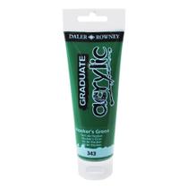Tinta Acrílica Graduate 120ml Verde Hooker 343 Daler Rowney Tinta Acrílica Graduate 120ml Verde Hooker 343 Daler Rowney