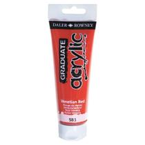 Tinta Acrílica Graduate 120ml Verm. Veneza 583 Daler Rowney