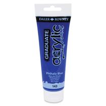 Tinta Acrílica Graduate Daler Rowney 120ml Cor Azul Ftalo 143