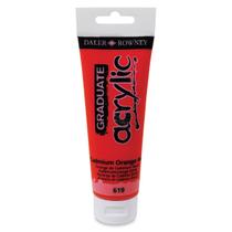 Tinta Acrílica Graduate Daler Rowney 120ml Cor Laranja Cadmio (Imit) 619